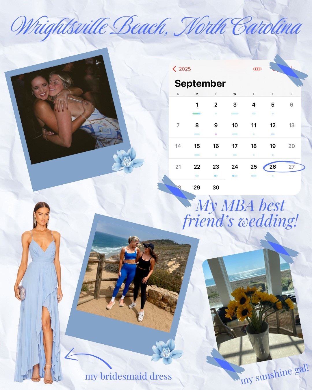 Bridesmaids dress | dusty blue gown | wedding guest dress | revolve finds 



#LTKWedding