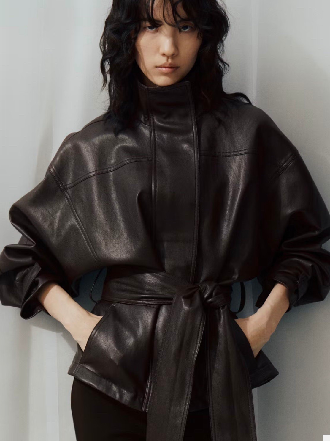 Chocolate brown leather = instant fall upgrade 🤎 Obsessed with the oversized sleeves and belted waist on this one. Such a luxe-looking statement layer.

#LTKnederlands #LTKeurope #LTKFashionMonth
