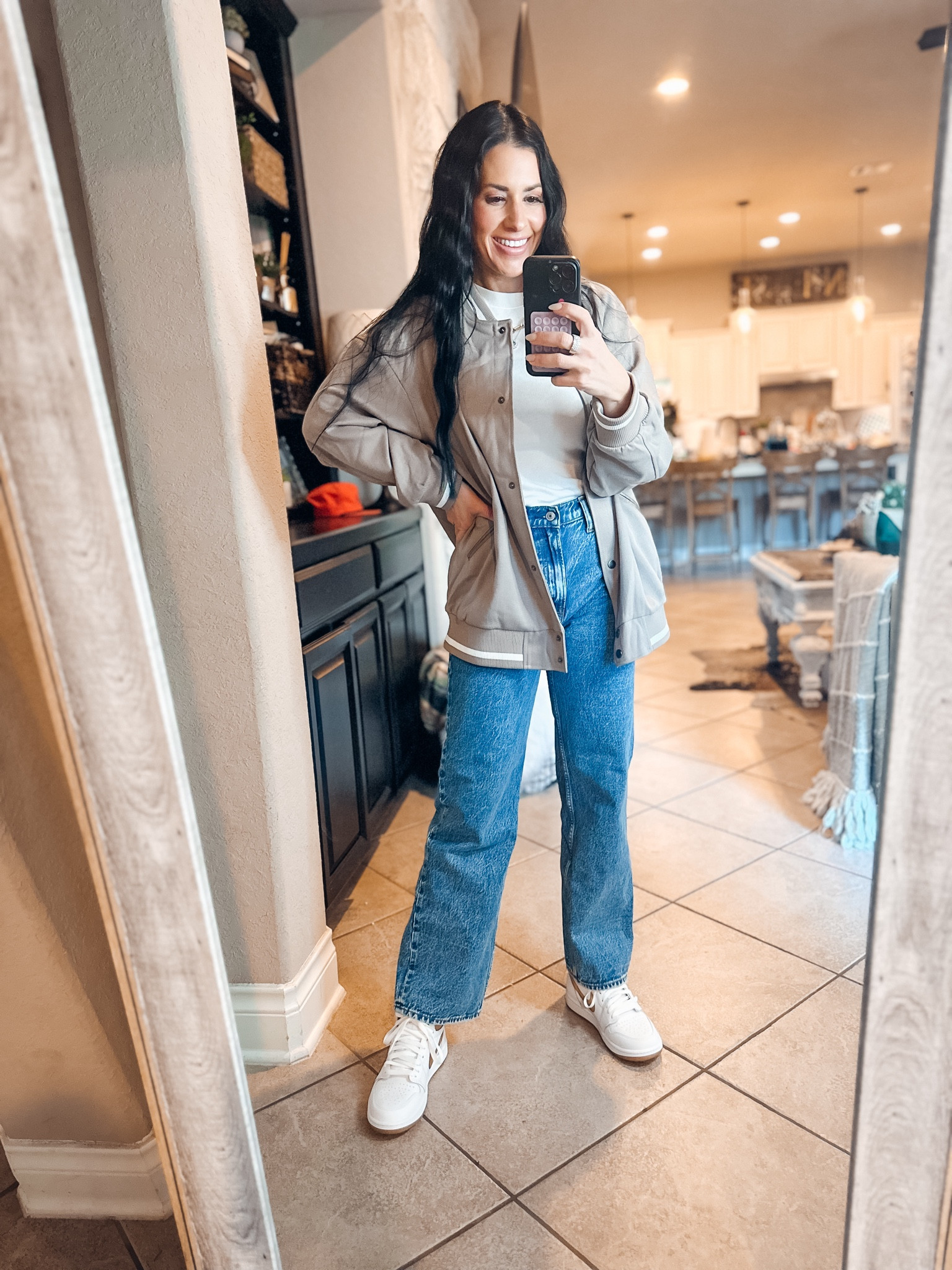 Vici bomber, Abercrombie denim, Nike jordans, target top 

#LTKshoecrush #LTKstyletip