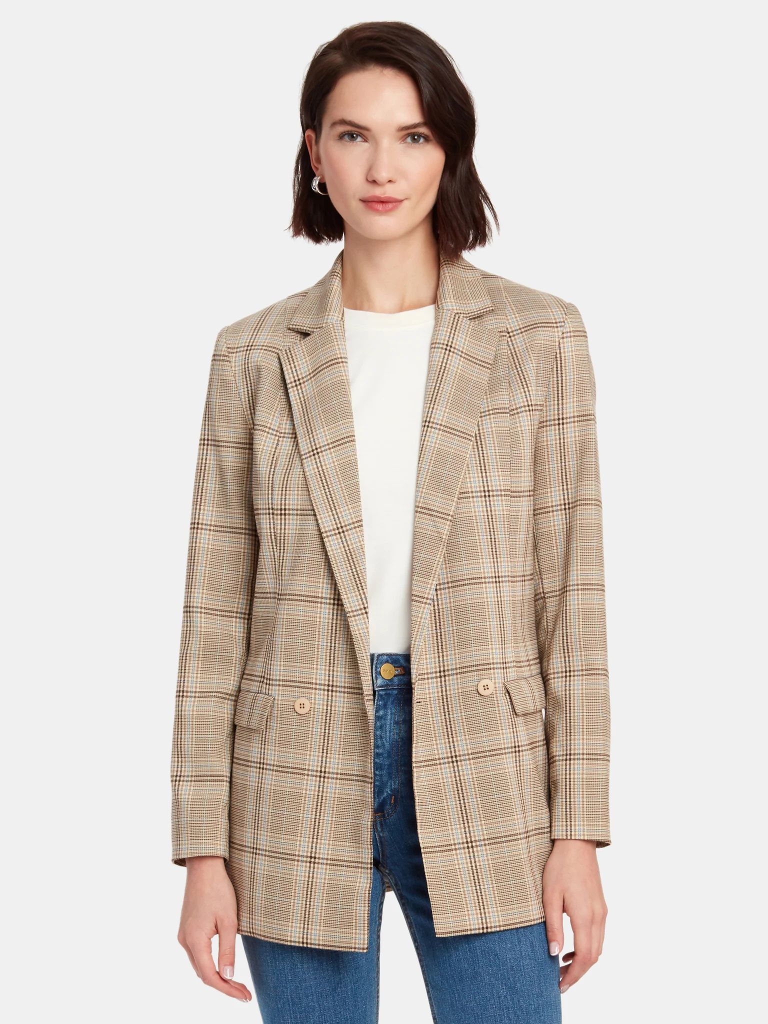 Benito Plaid Blazer | Verishop