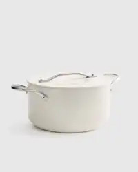 Ceramic Nonstick Soup Pot in Ivory | Quince