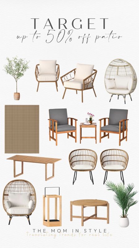 Target up to 50% off home snd patio items, patio furniture sale, patio furniture set

#LTKsalealert #LTKhome