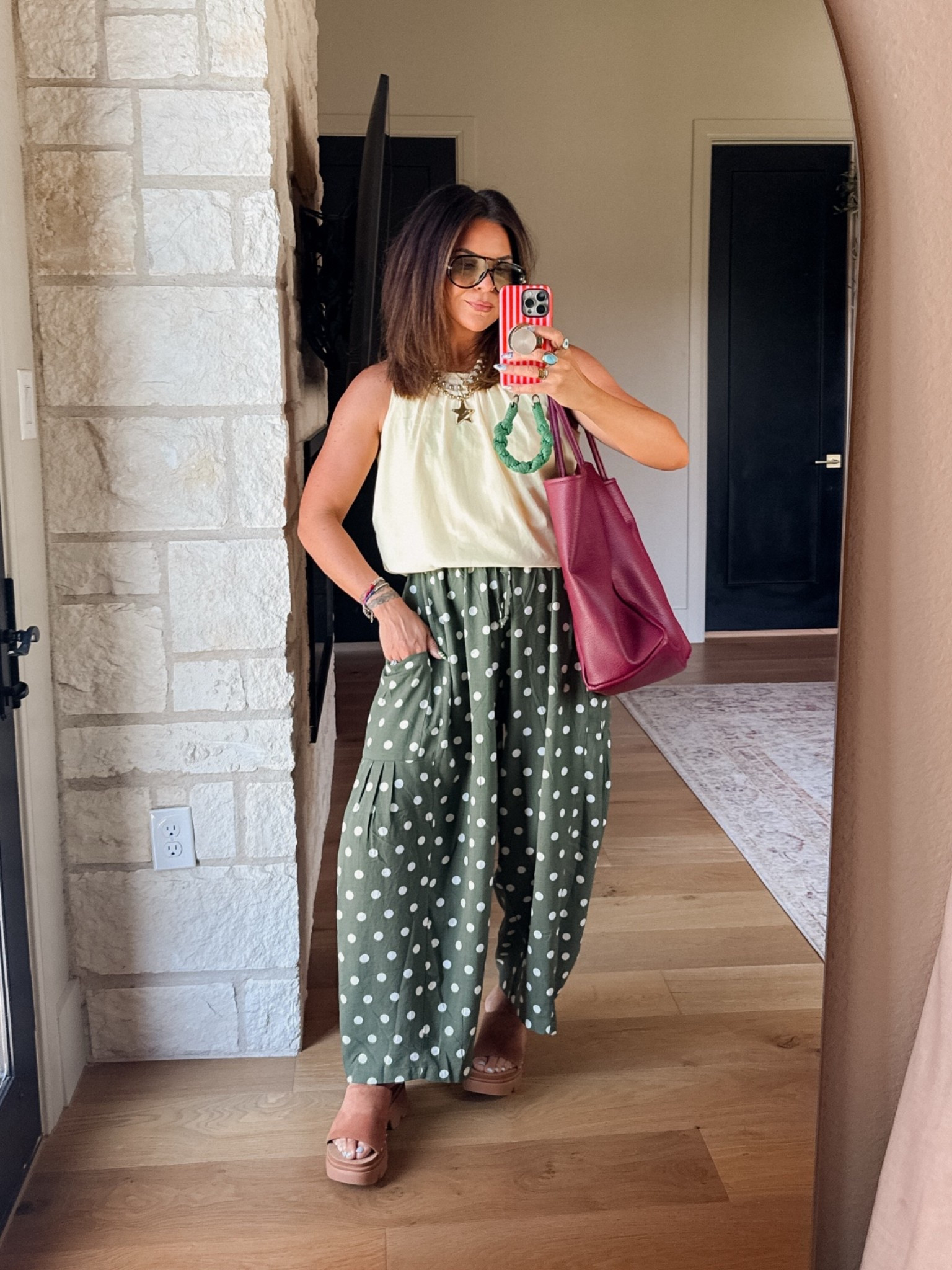 Cute little teacher outfit. 
Tank: xl
Pants: xl
Reef sandals: use code: RF-STEPHANIE20 for 20% off sitewide

#LTKOver40 #LTKMidsize #LTKWorkwear