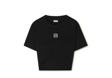 Anagram cropped embroidered ribbed cotton T-shirt from loewe classic shirt 

#LTKSeasonal #LTKstyletip #LTKFind