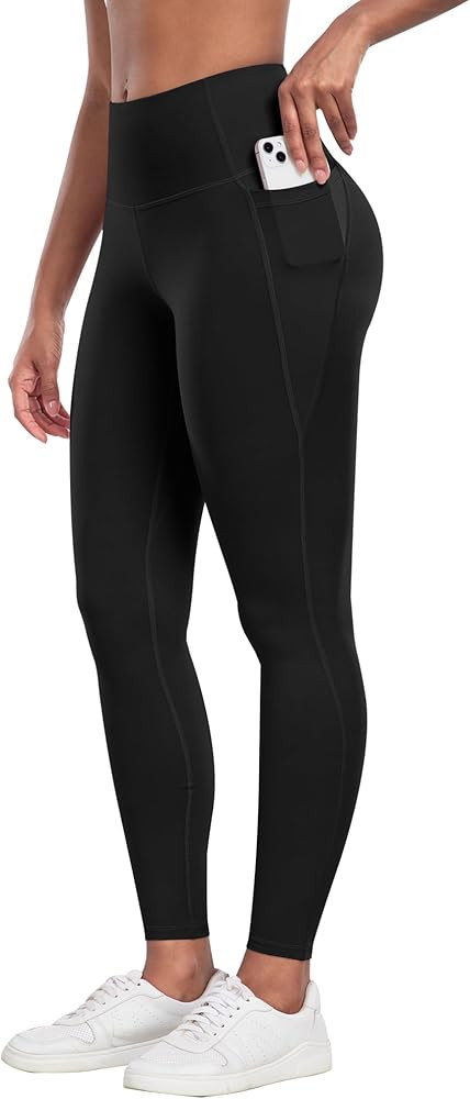 CHRLEISURE Leggings with Pockets for Women - Tummy Control High Waisted Soft Workout Yoga Pants | Amazon (US)