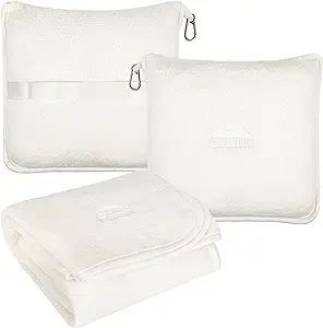 BlueHills Premium Soft Plush Travel Blanket Pillow for Airplane Traveling Essentials in a Bag Fli... | Amazon (US)