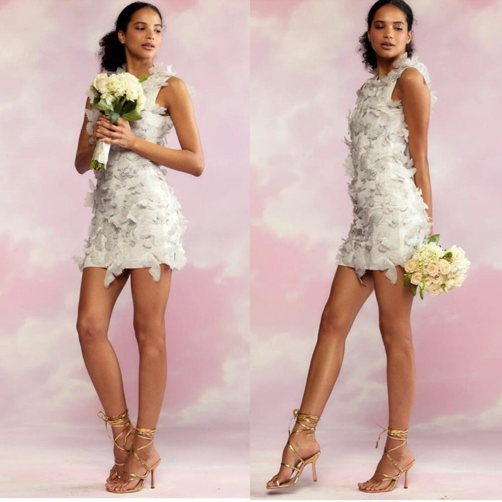 Cynthia Rowley Butterfly Embellished Mini Dress | Poshmark