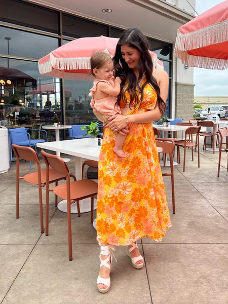 This floral dress would be so cute as a vacation outfit! I wore it to brunch today. The top part of the dress is stretchy. The waist also has elastic in the back. 

#LTKTravel #LTKFindsUnder100 #LTKSeasonal