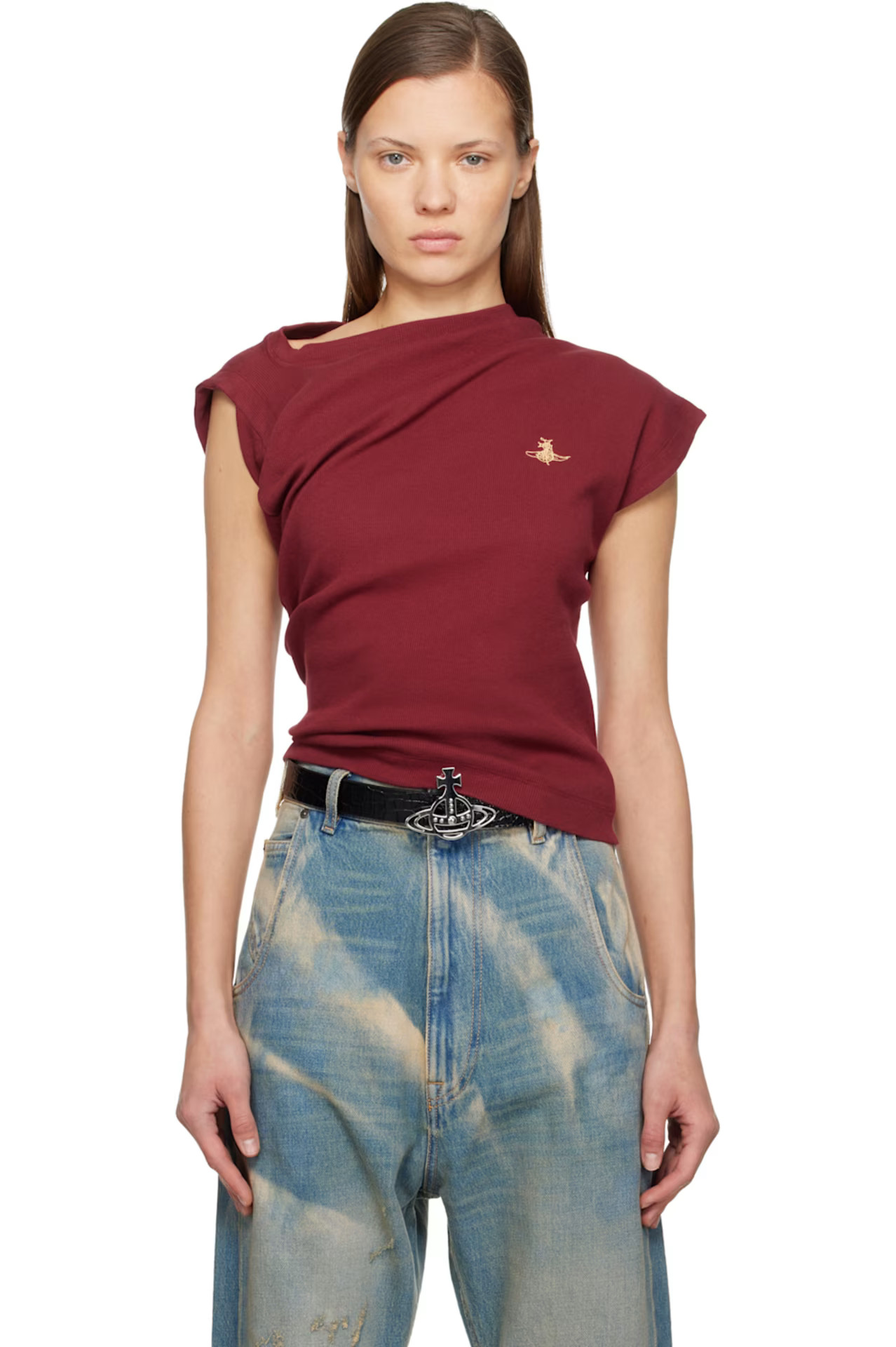 Red Hebo Top | SSENSE