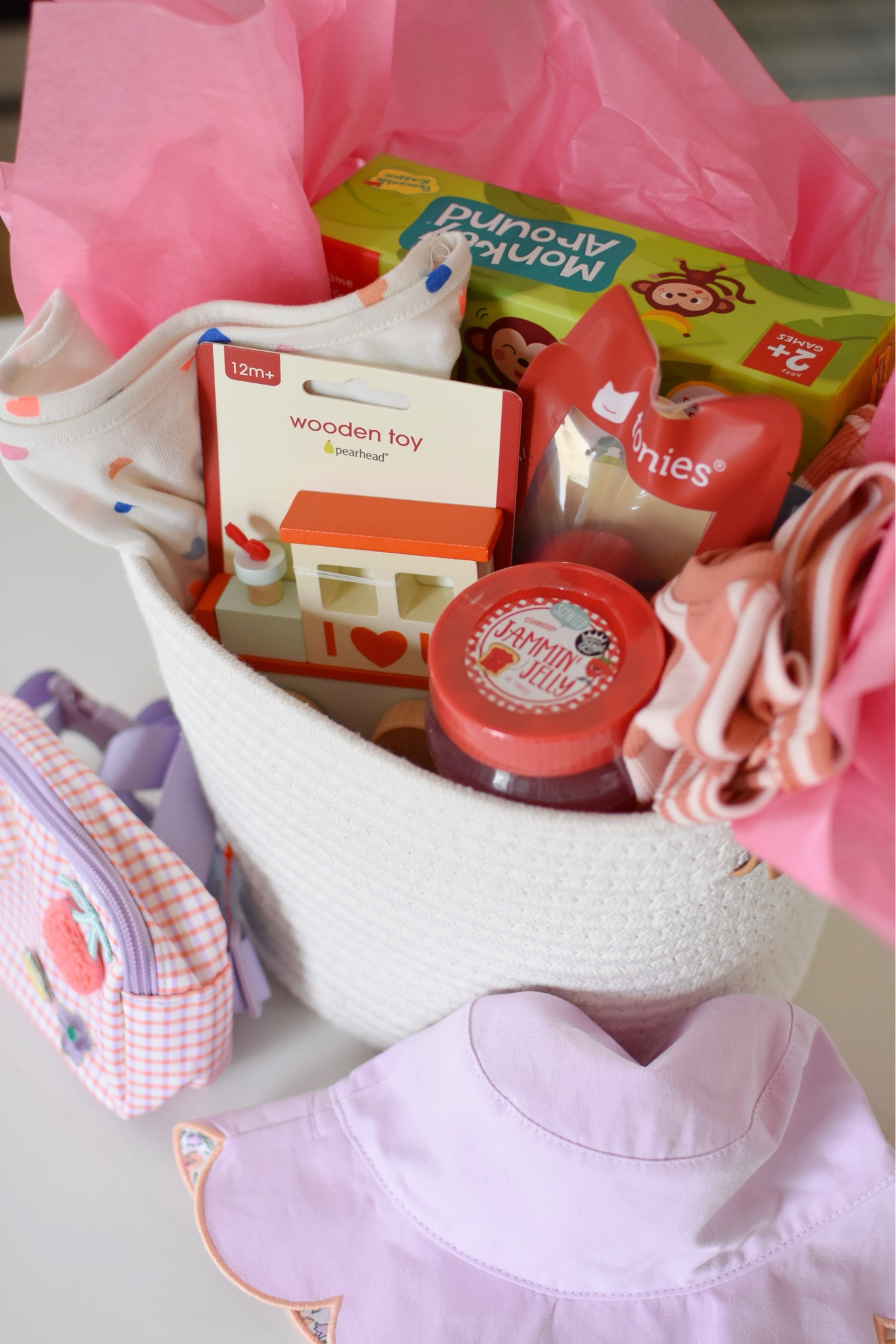 A basket full of Valentine’s goodies for my little sweeties! They each have a toy, outfit, and accessory, and also some prizes to share. I can’t wait to play this game together as a family!❤️

#LTKKids #LTKSeasonal #LTKGiftGuide