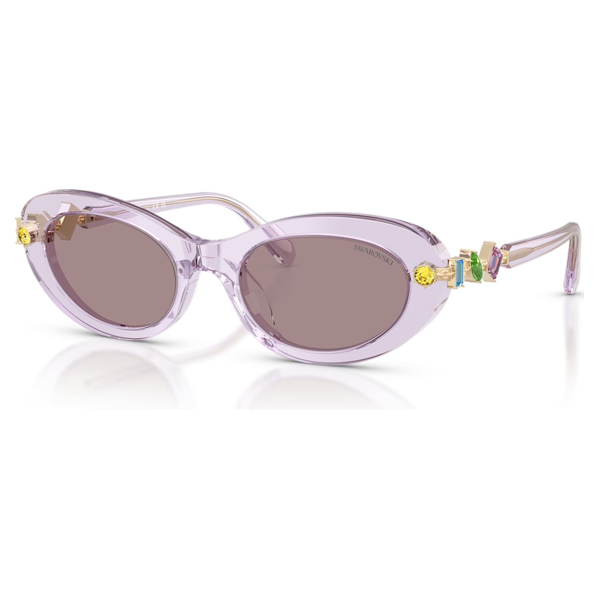 Sunglasses, Oval shape, Pink | SWAROVSKI