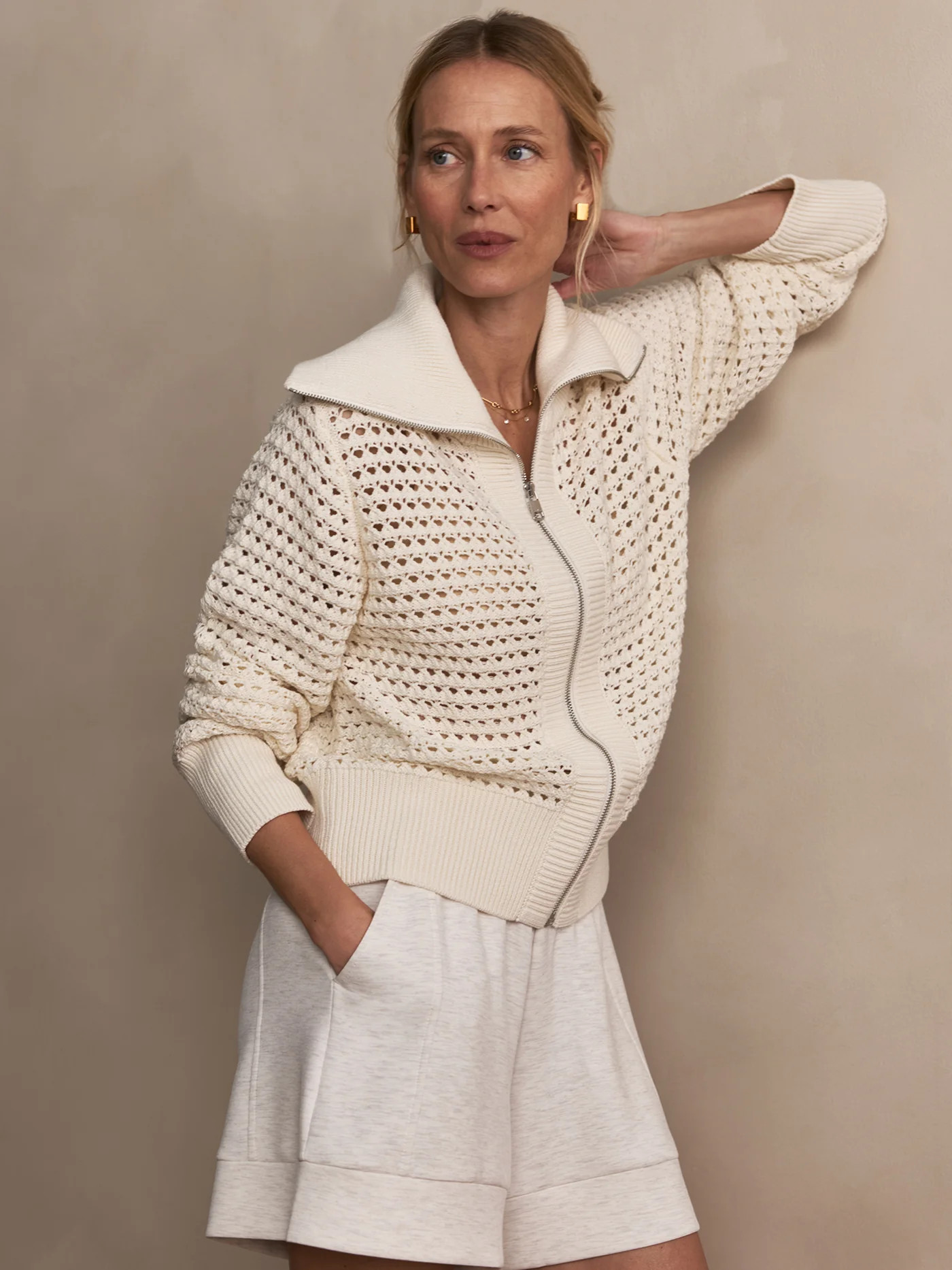 Eloise Zip-Through Knit | VARLEY US | Varley US