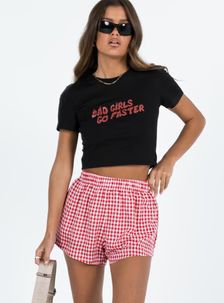 Beach House Shorts Red / White Gingham | Princess Polly US