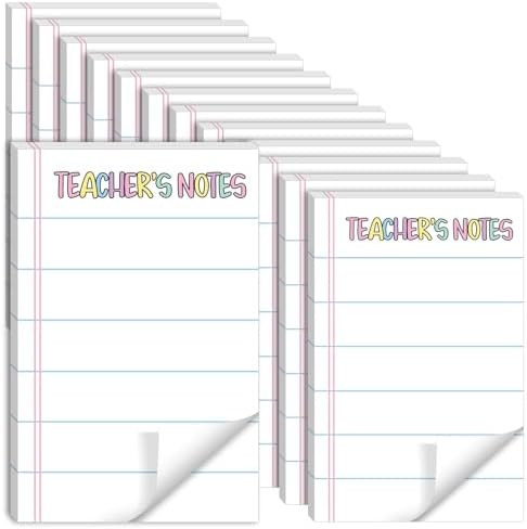 Tinlade 12 Pads Teacher Gifts Bulk Teachers Notepad Back to School Gifts Teachers to Do List Note... | Amazon (US)