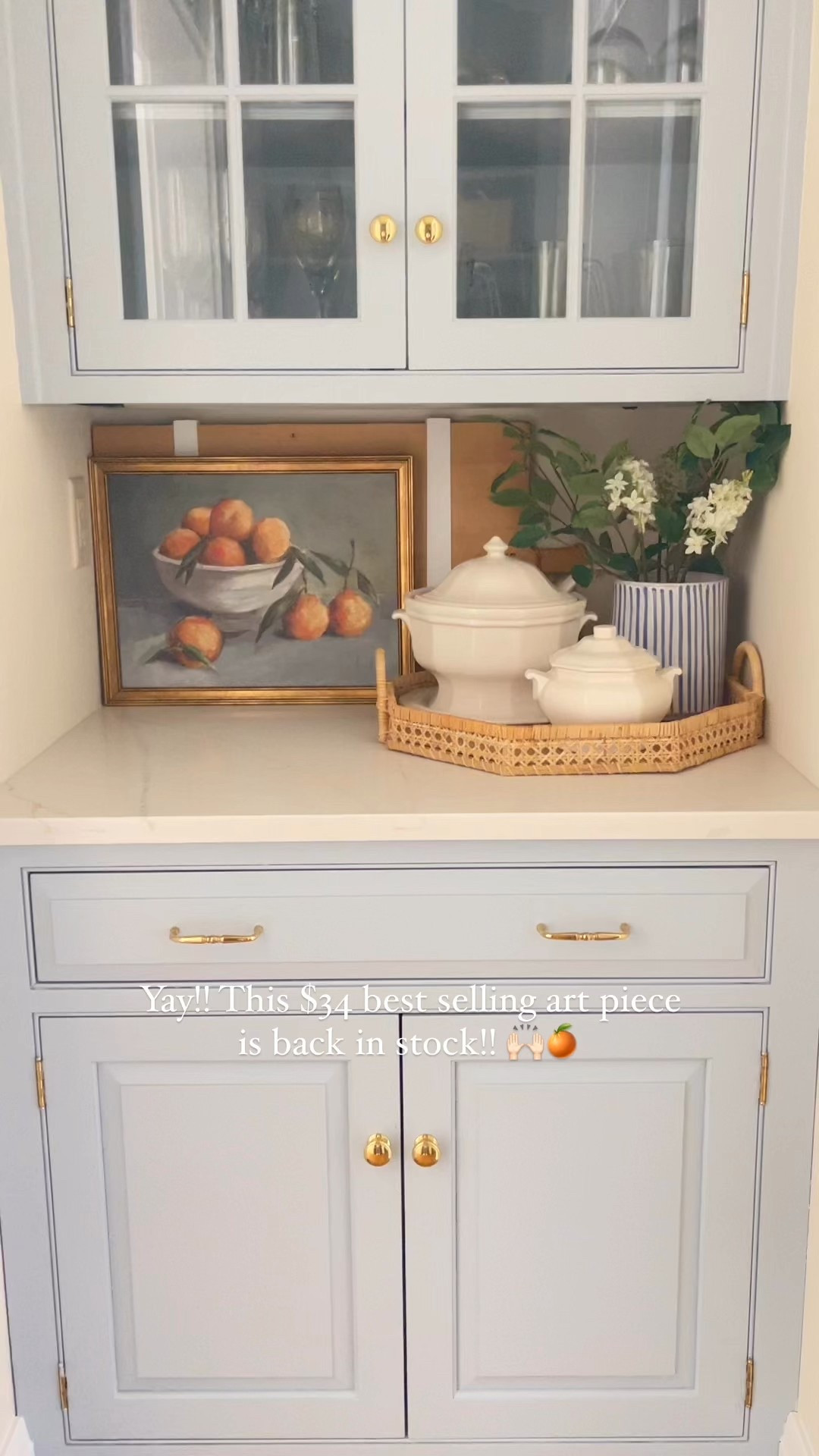 Snag my fav kitchen art for just $34!! Great size and beautiful frame!! 🙌🏻🍊

Cabinet color: BM blue heather

#LTKHome #LTKWatchNow #LTKFindsUnder50