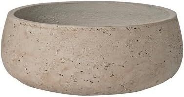 Elegant Fiberstone Grey washed Planter Pot 4.5"H x 11.5" - By Pottery Pots | Amazon (US)