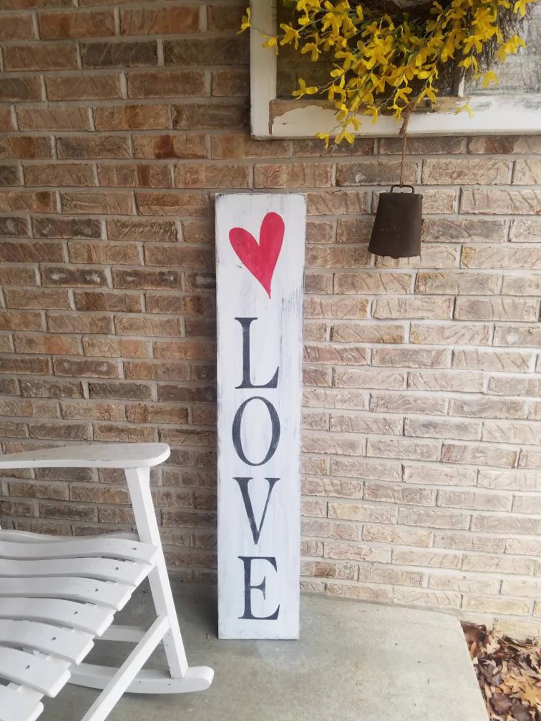 Two Sided Holiday Sign, Valentine's Porch Decor, Saint Patrick's Day Porch Decor, Four Leaf Clove... | Etsy (US)
