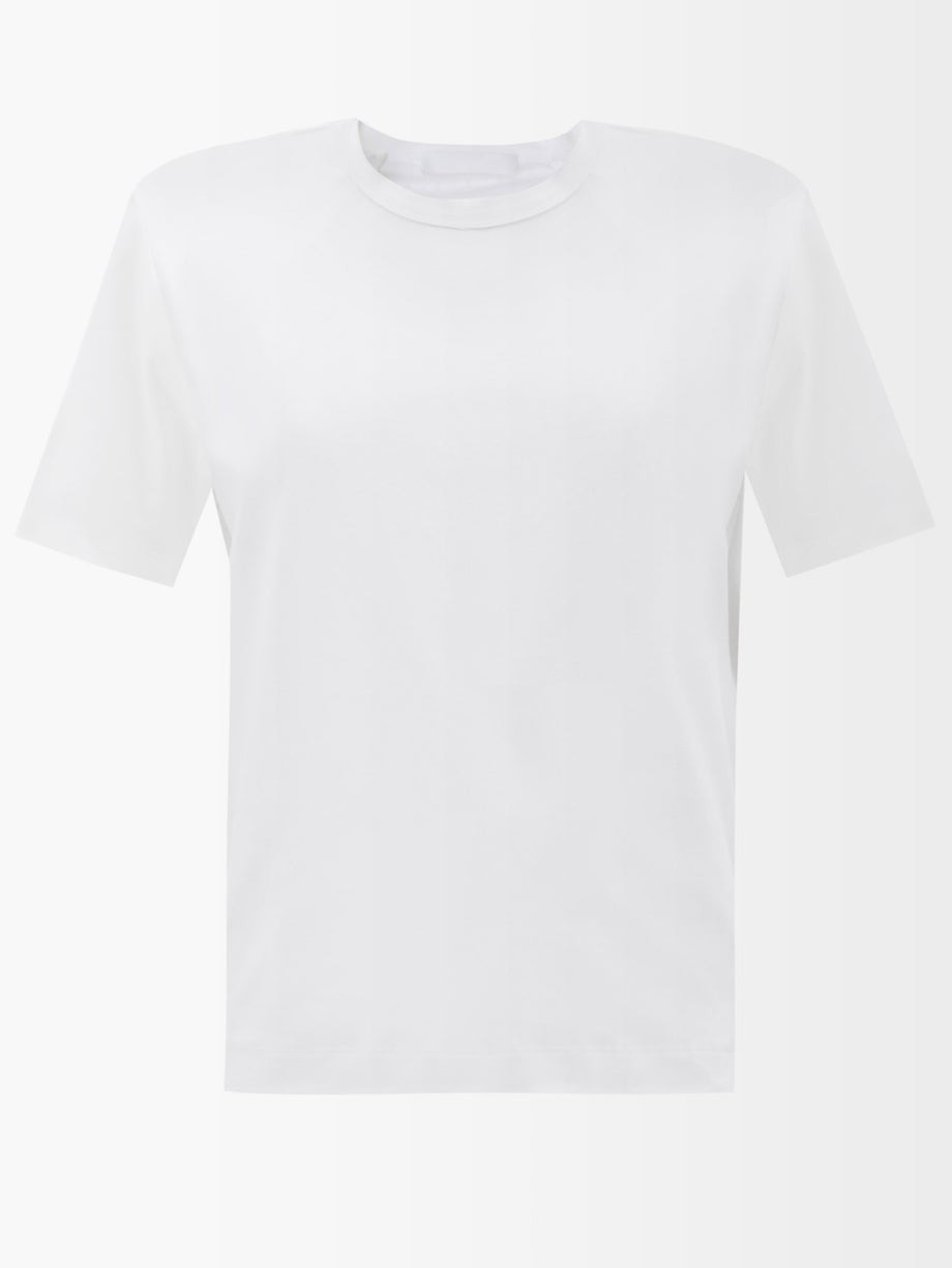 Shoulder pad cotton-jersey T-shirt | WARDROBE.NYC | Matches (US)