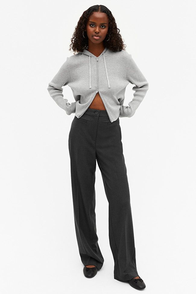 High waist tailored trousers | Monki