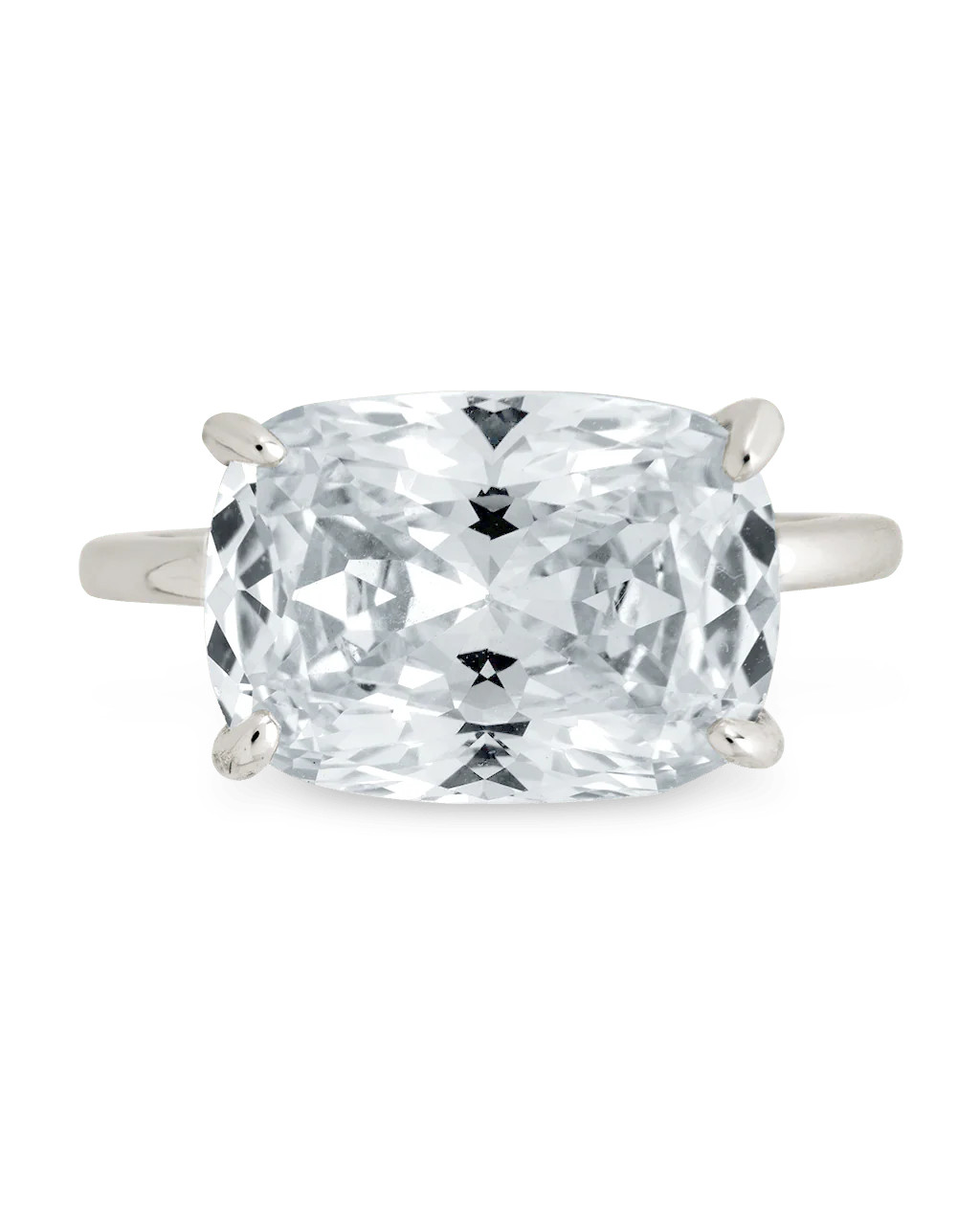 Sterling Silver Cushion East-West Ring | Sterling Forever