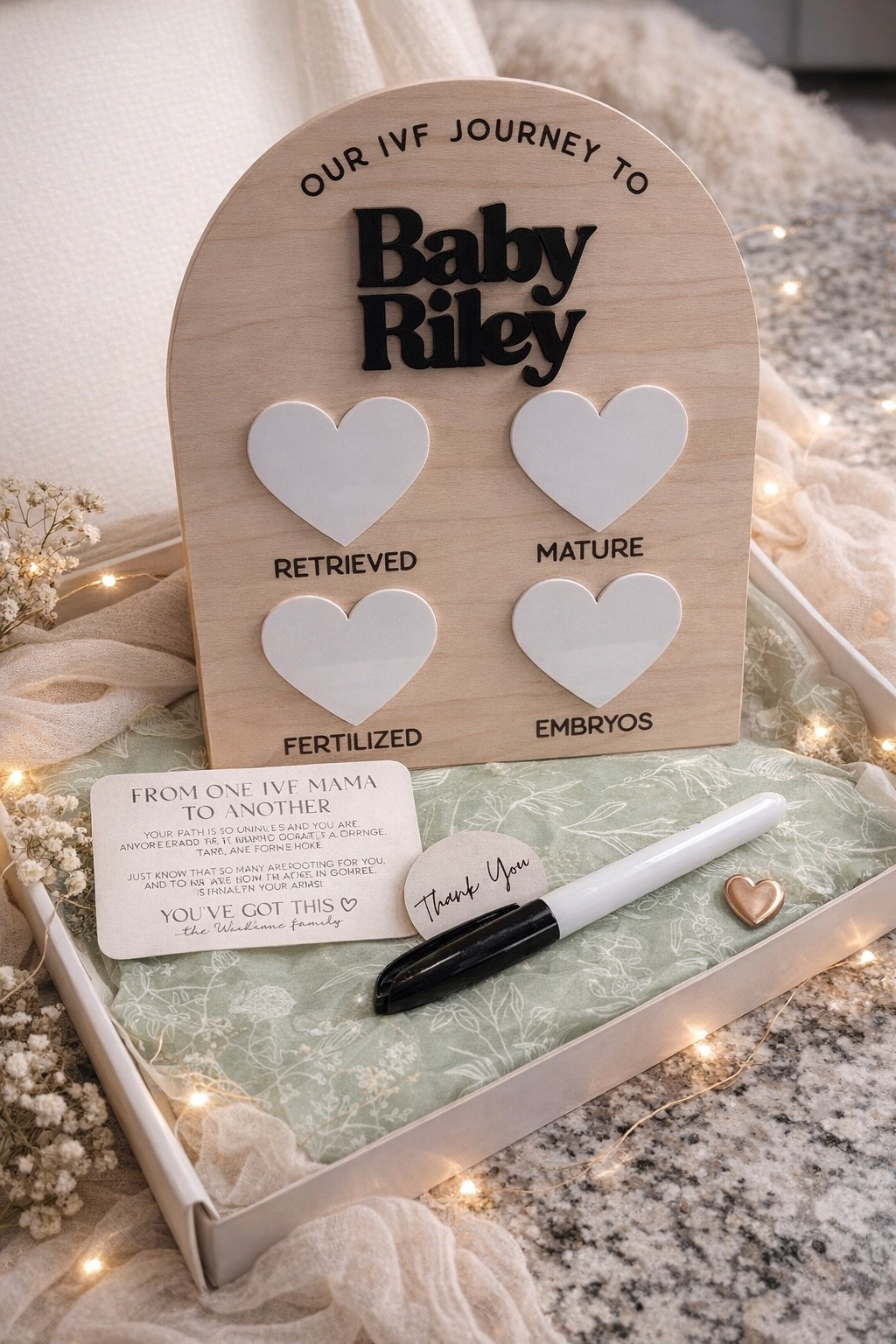 IVF egg retrieval milestone board! 🖤

#LTKmomlife #LTKselfcare #LTKBaby