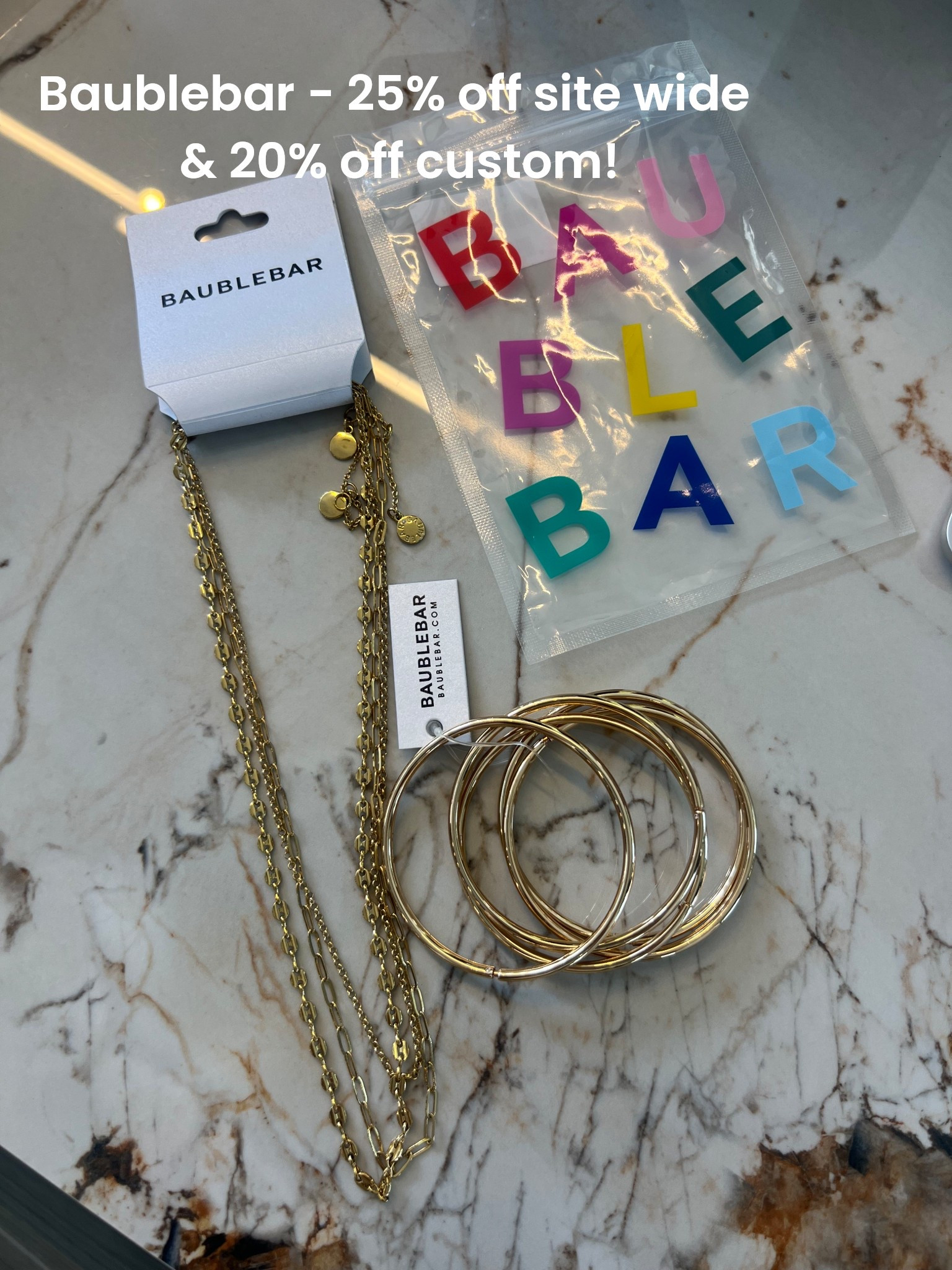 Waterproof gold necklace and bangles sale!

#LTKSaleAlert #LTKOver40 #LTKFestival