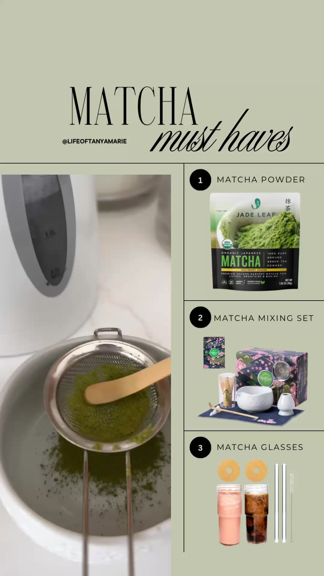 My favorite items I use to make my matcha in the morning! 

Kitchen - cooking - coffee - matcha - drinks - glassware 

#LTKHome #LTKFindsUnder50 #LTKWatchNow