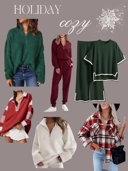 Amazon Holiday outfits, holiday cozy outfits , Christmas sweater, ugly Christmas sweater , Christmas lounge 

#LTKHoliday #LTKSeasonal #LTKparties