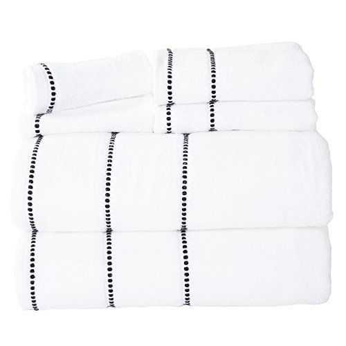 Luxury Cotton Towel Set- Quick Dry, Zero Twist and Soft 6 Piece Set With 2 Bath Towels, 2 Hand Towel | Amazon (US)
