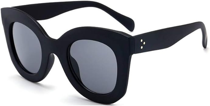 Freckles Mark Cute Butterfly Sunglasses for Women Trendy Round Cat Eye Sun Glasses Large Designer... | Amazon (US)