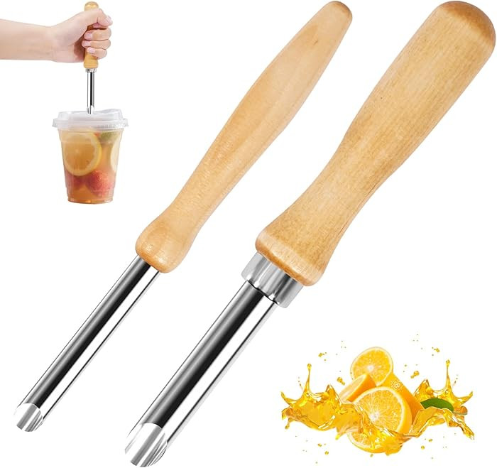 2 Pack Straw Puncher for Plastic Lids, Straw Hole Puncher for Plastic Lids, Lemonade Cups, Cafe D... | Amazon (US)