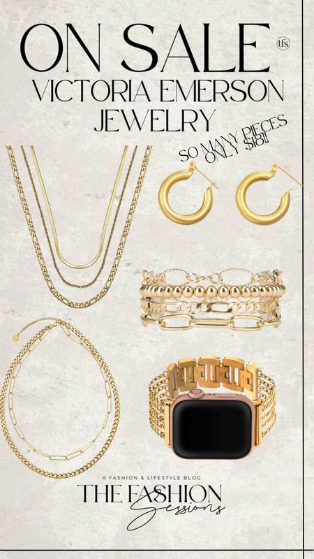 Victoria Emerson sale, so many pieces for $18. A great time to up your jewelry game!

Accessories | bracelet | fashion jewelry | layered necklace | Apple Watch | earrings | 

#LTKunder50 #LTKsalealert #LTKFind