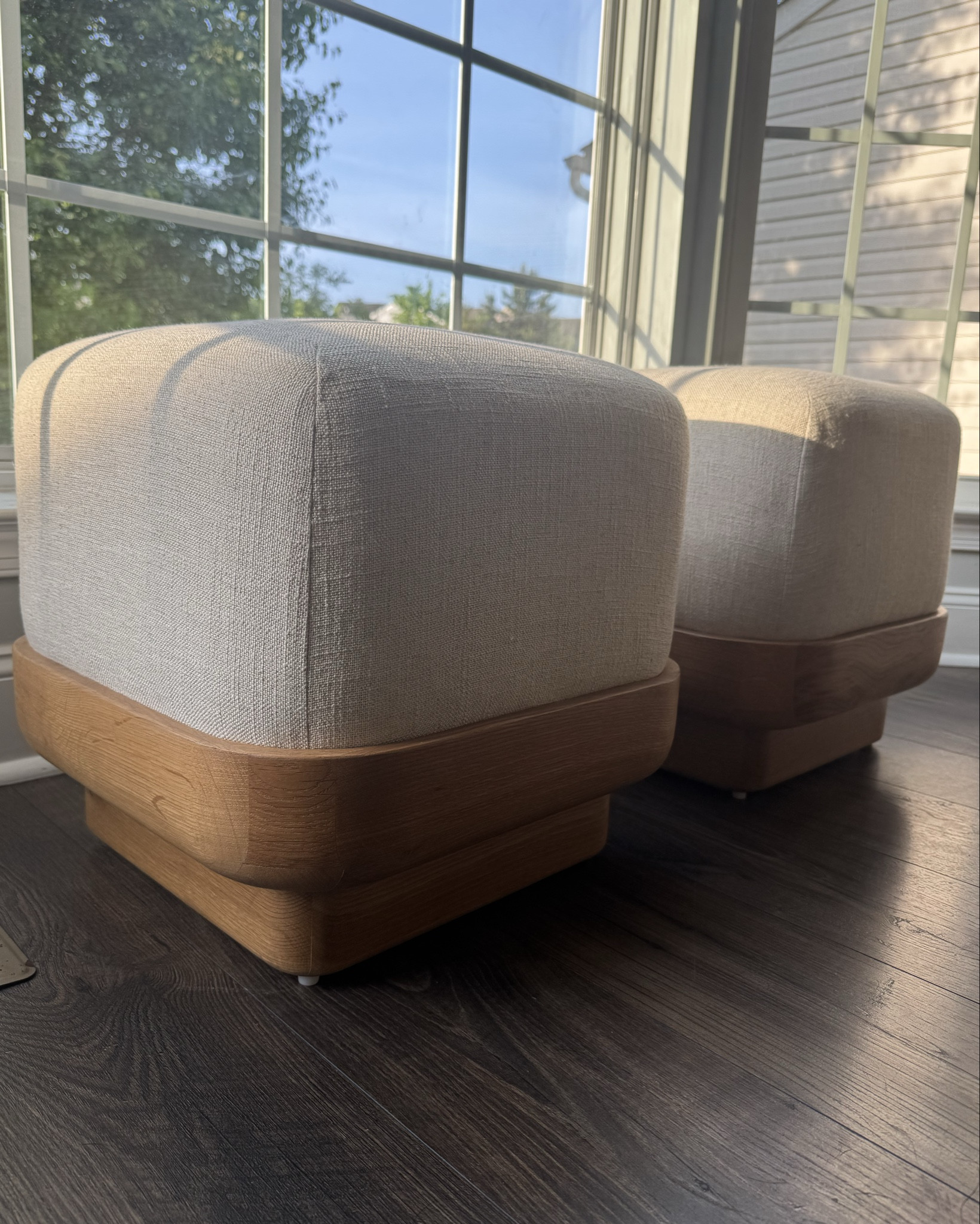 Anthropologie Wilma ottomans! Color is natural and they are currently on SALE! 💸♥️

#LTKStyleTip #LTKSaleAlert #LTKHome