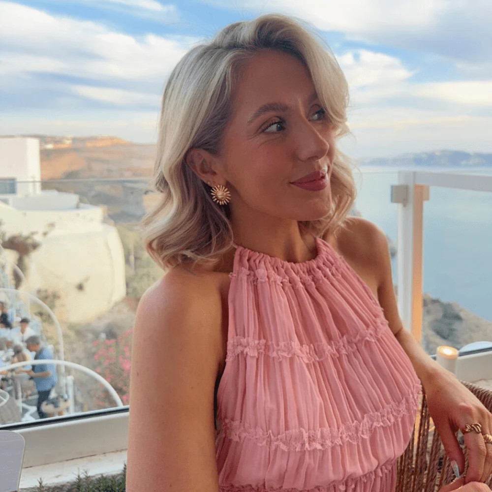 Statement Molten Sun Stud Earrings | Orelia