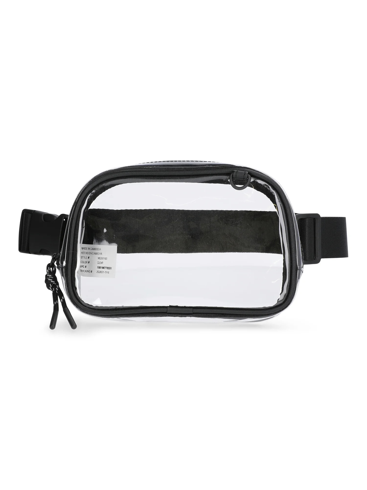 No Boundaries Women's Hands Free Fanny Pack, Clear | Walmart (US)