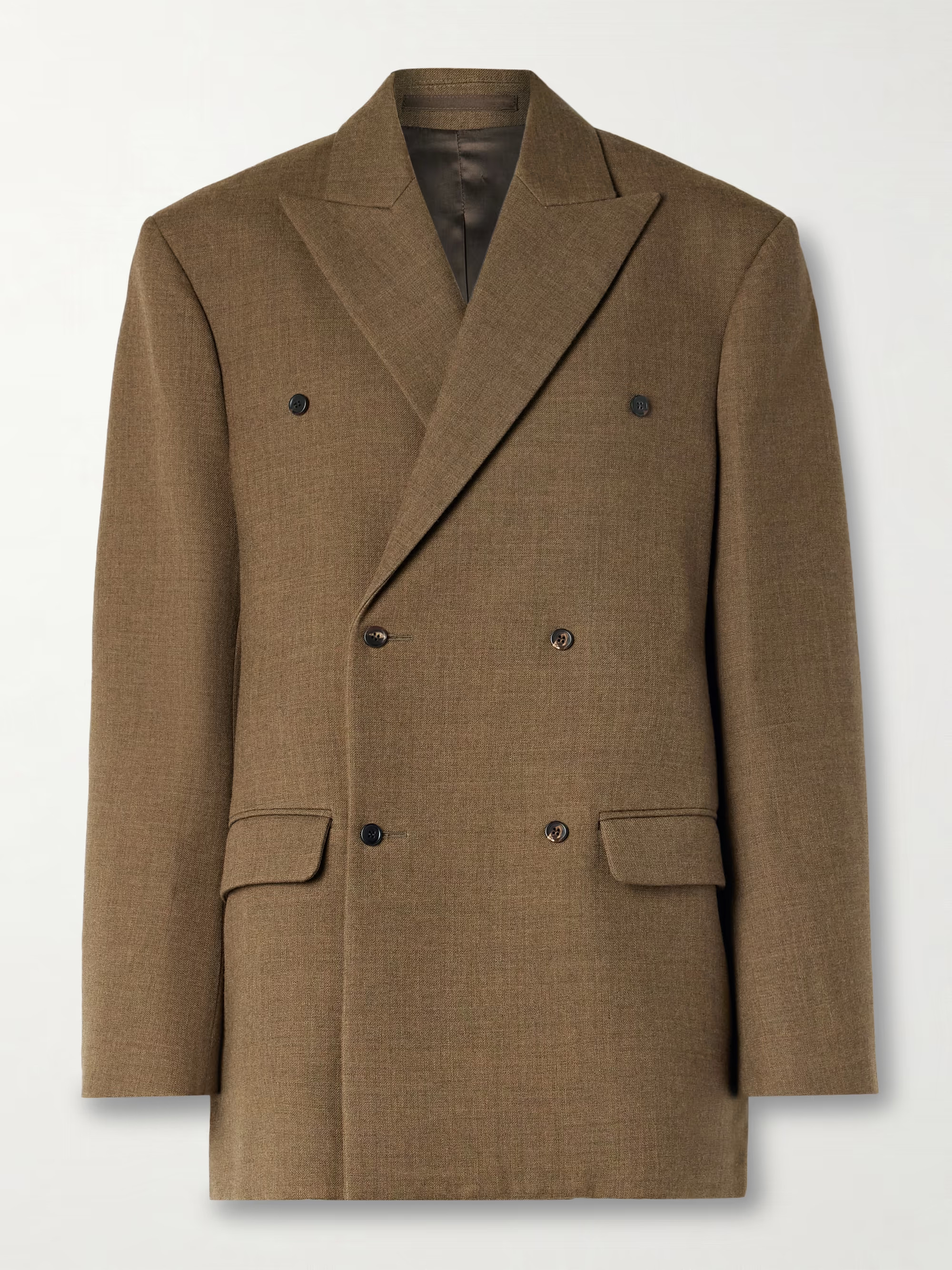 Oversized double-breasted wool-twill blazer | NET-A-PORTER (US)