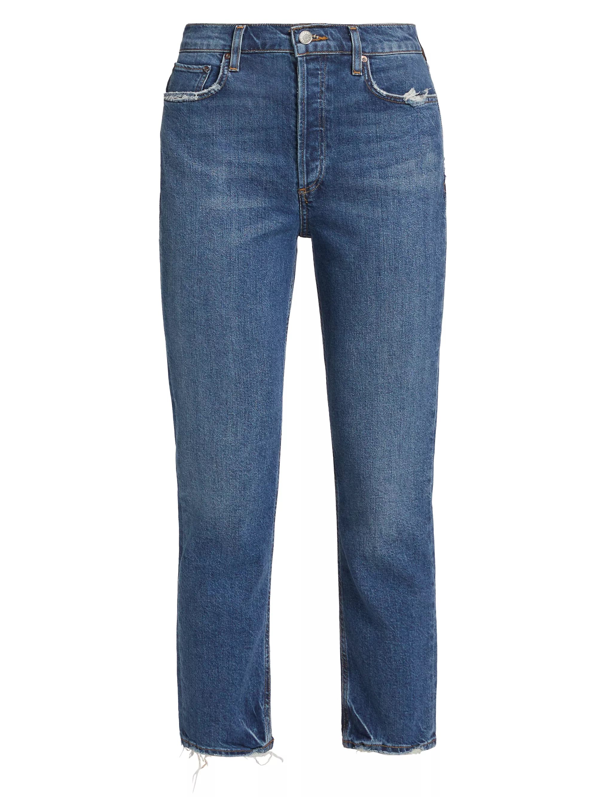 Riley Straight-Leg Crop Jeans | Saks Fifth Avenue