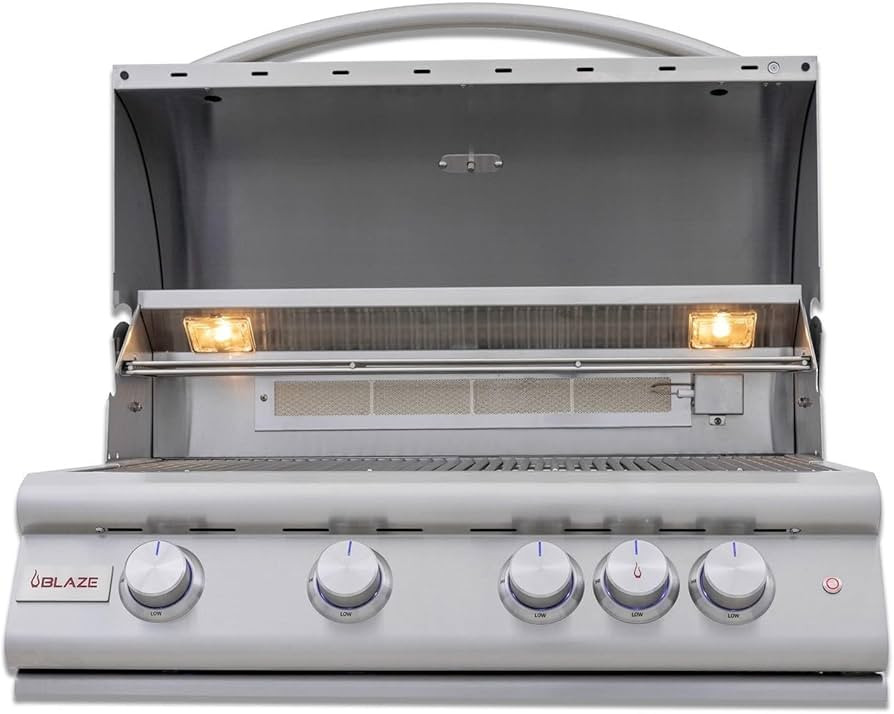 Blaze LTE+ 32-Inch 4-Burner Built-In Propane Gas Grill with Ceramic Flame Tamers - 304 Stainless ... | Amazon (US)