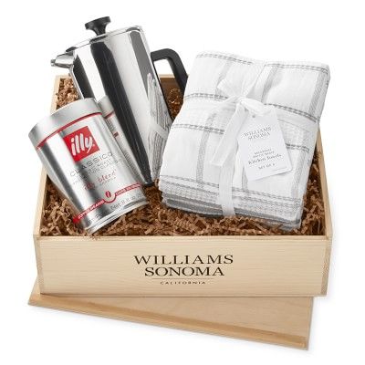 Coffee and Waffle-Weave Towels Gift Crate | Williams-Sonoma