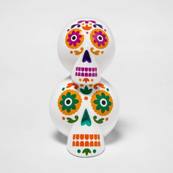Día de Muertos Stacked Skulls Decorative Sculpture- Designed with Luis Fitch | Target