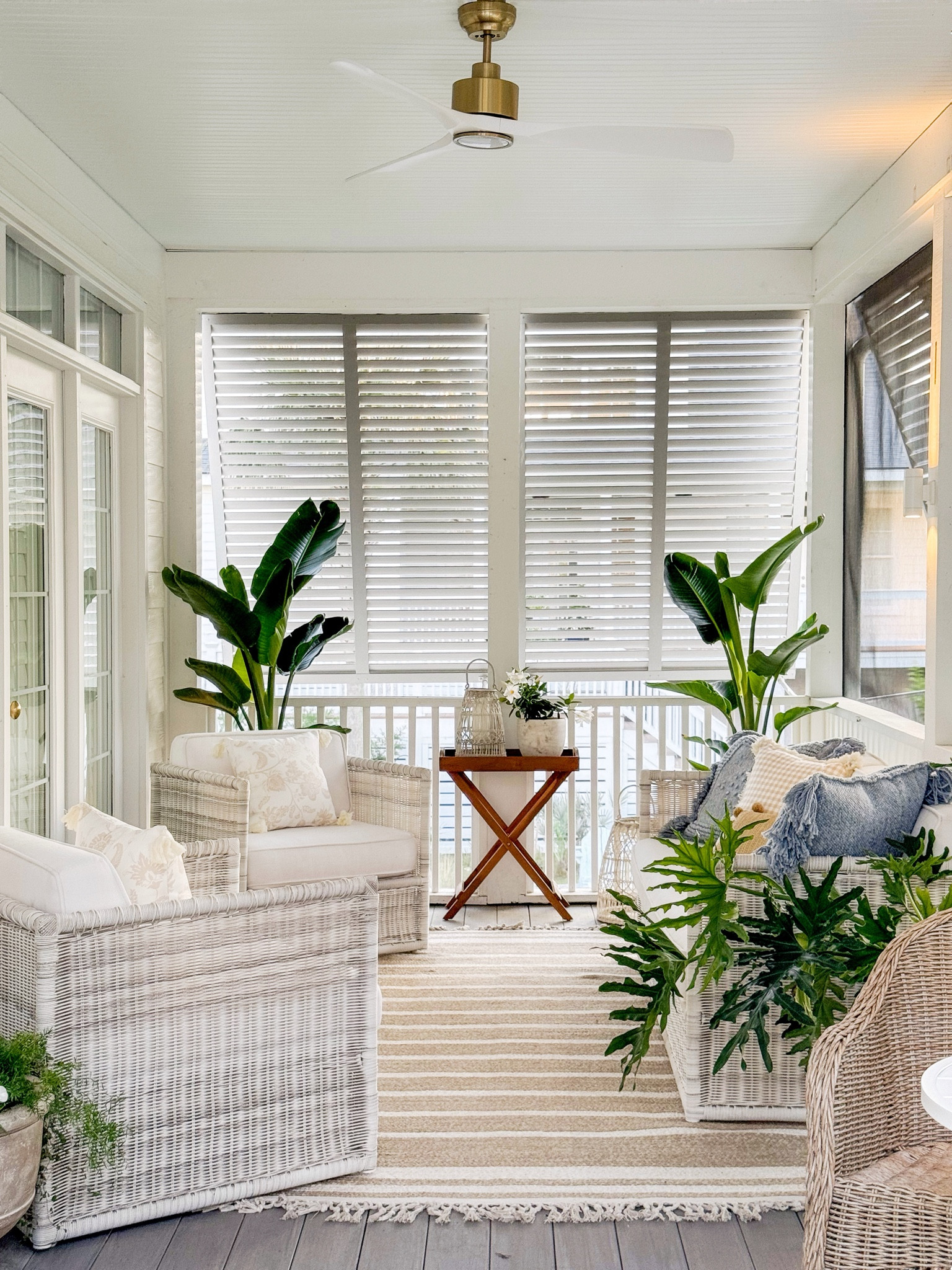 Coastal porch patio wicker summer outdoor pillows Amazon Serena & Lily 



#LTKHome #LTKVideo #LTKOver40