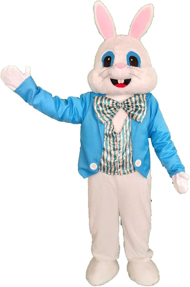 Funny Easter Bunny Bugs Rabbits Mascot Costume Adult Halloween Costume | Amazon (US)