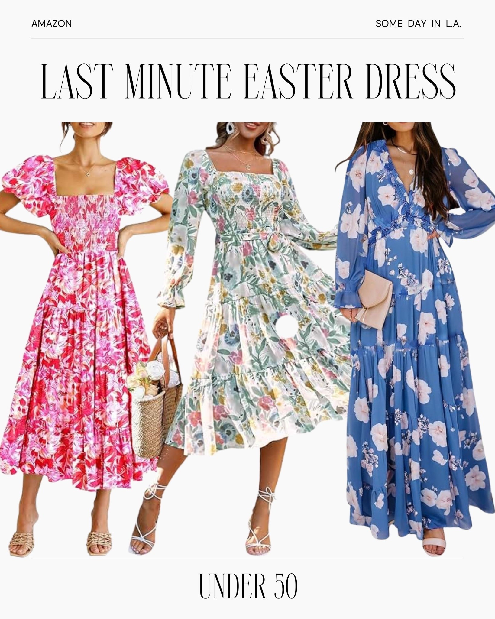 Last minute dresses for Easter brunch!! Super fast shipping, under 50🐰🐣🌷

#LTKFindsUnder50 #LTKSeasonal #LTKSpringSale