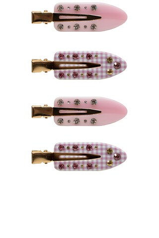 Popstar Clip Set in Strawberry Granita | Revolve Clothing (Global)