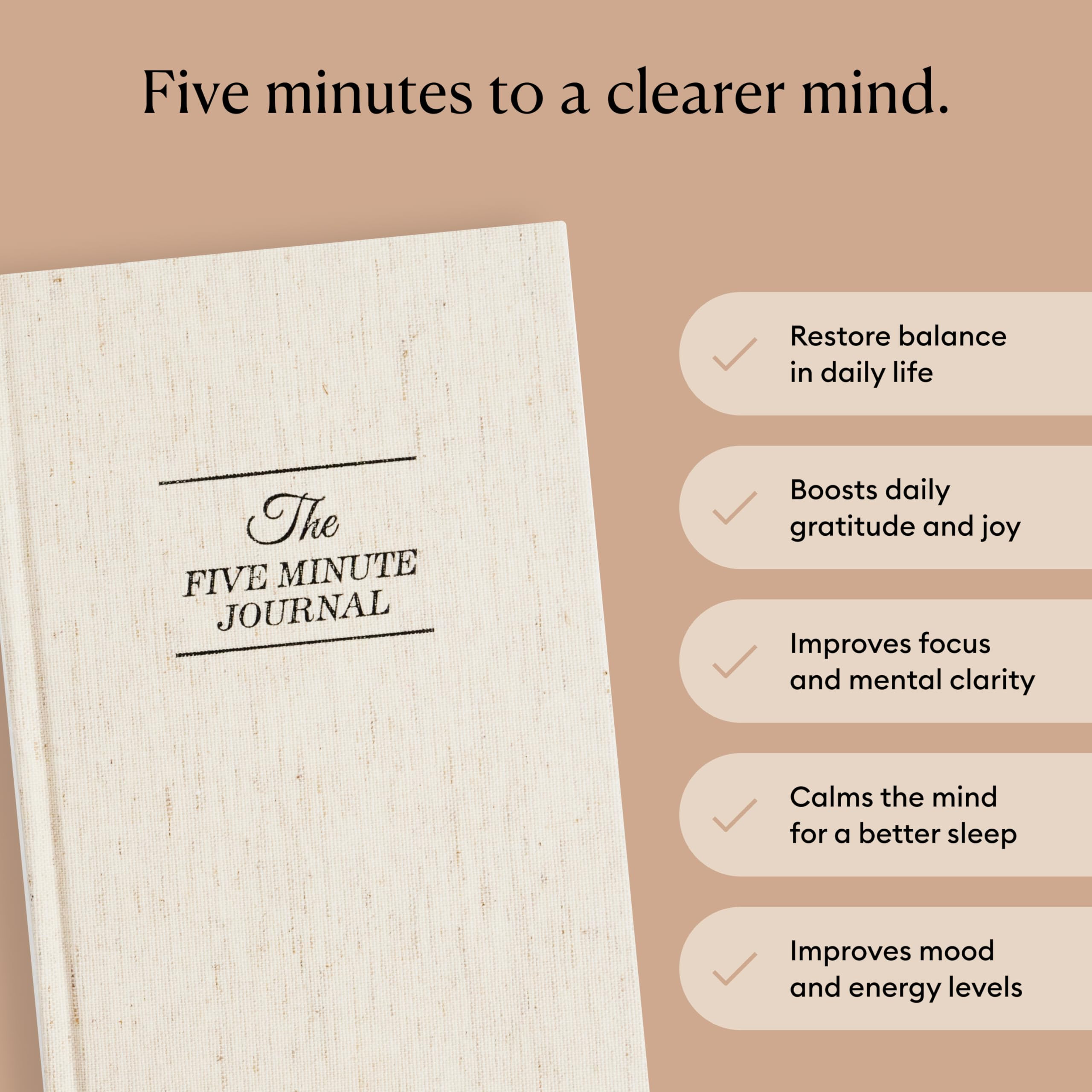 Intelligent Change The Five Minute Journal - Original Daily Gratitude Journal 2025 for Happiness,... | Amazon (US)