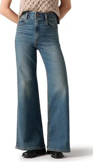 Ribcage Corset High Waist Wide Leg Jeans | Nordstrom Rack