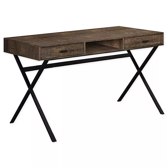 Monarch Specialties 2-Drawer Computer Desk | Bed Bath & Beyond | Bed Bath & Beyond