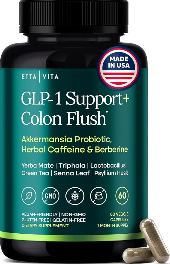 GLP-1 Support + Triphala Colon Cleanse – Weight Loss, Gut Health & Energy – Hunger Control & ... | Amazon (US)