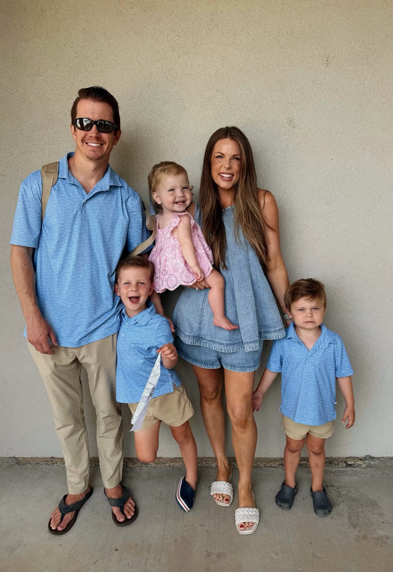 Father's Day at church 💙 wearing a size S in this set

Linking a similar pair of my boy's shorts!

family ootd | denim set | summer outfit 

 #LTKootd #LTKBaby #LTKKids
