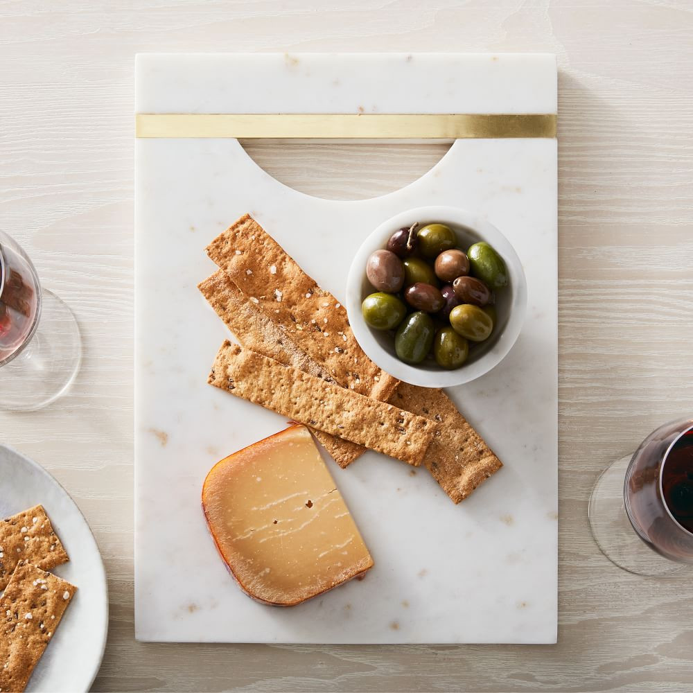 Marble & Brass Cheese Boards | West Elm (US)